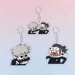 New Jujutsu Kaisen Satoru Gojo Getou Suguru Keychain Anime Peripheral Cute Cartoon Backpack Key Pendant Kawaii Collect Gifts