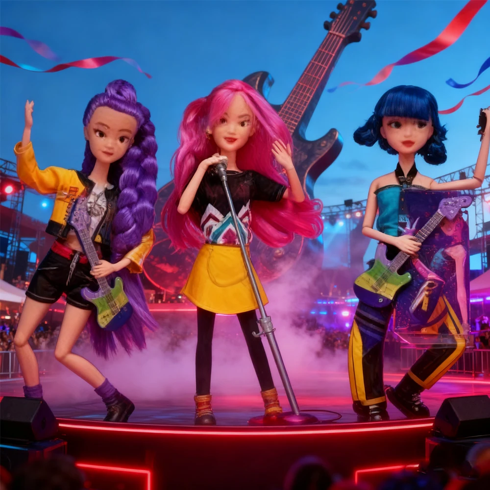 

Kpop Demon Hunters Фигурка Игрушка Руми Мира Зои Красивая принцесса Куклы для маленьких девочек Пластиковая игрушка «сделай сам» для девочки в наличии,。 、；‘/*