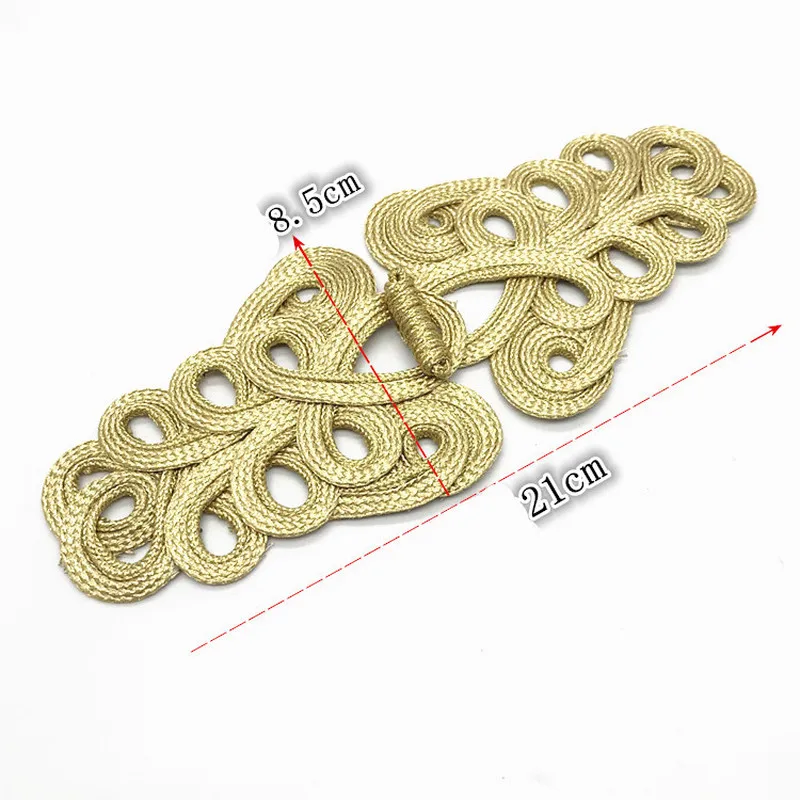 Large Handmade Chinese Knot Buttons Frog Closure Fastener Button for Cheongsam Sewing Crafts DIY Wedding Card Invitation