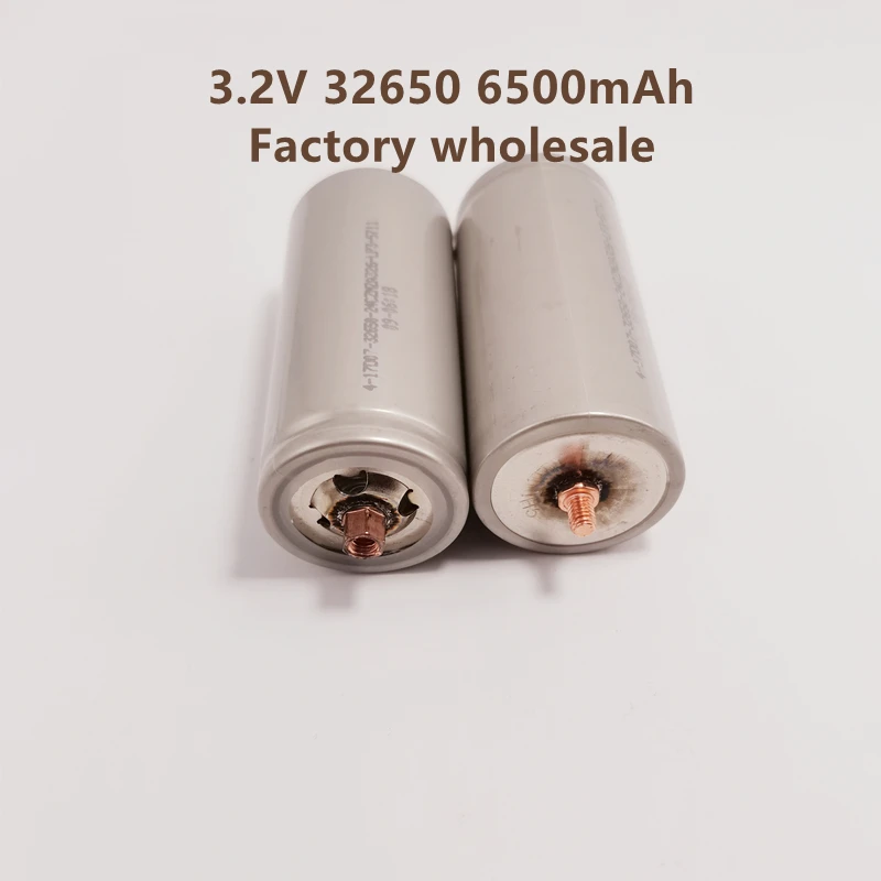 100% Original 32650 6500mAh 3.2V Lifepo4 Rechargeable Battery Professional Lithium Iron Phosphate Power Battery With Screw