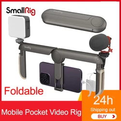 SmallRig P20 접이식 범용 휴대폰 케이지, 스마트폰 비디오 리그 케이스, 안정기 삼각대 마운트, 아이폰 및 기타 안드로이드 휴대폰용