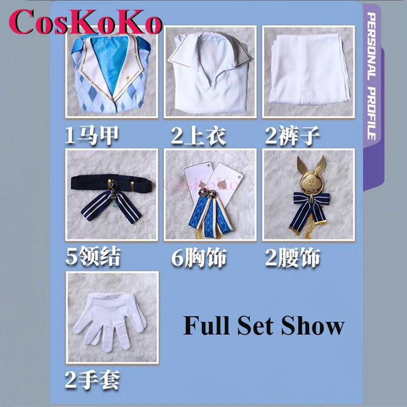 CosKoKo Eiden Cosplay Game Nu: Carnival Costume Fairyland Mystery Fashion Uniform Outfit Halloween Party Role Play Clothing New