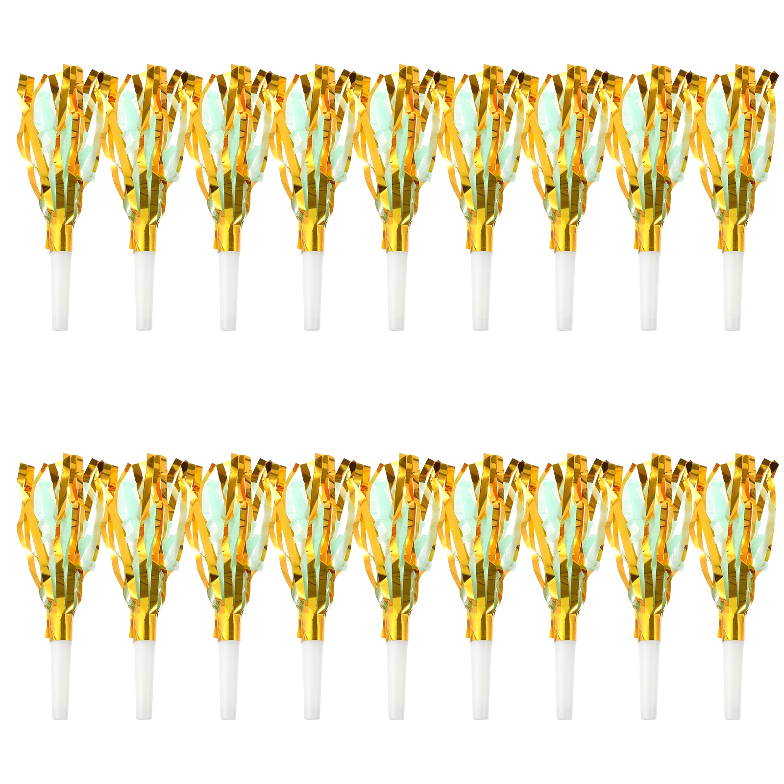 

18 Pcs Tassel Whistles Bright Color Plastic Party Cheering Blowouts Supplies for Adults Kids Birthday Halloween Events