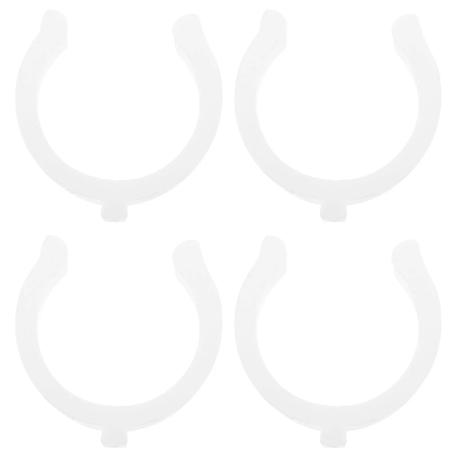 

4 Pcs Curtain Bracket Fixing Buckle Hook Brackets Clips for Curtains Plastic Hooks with Bathroom Holder Mat Rings Clamp Support