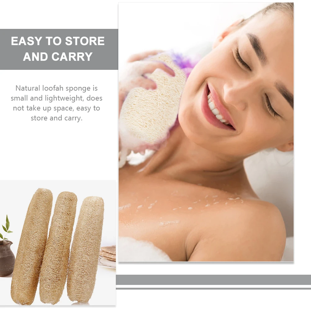 

4Pcs Kitchen Loofah Sponge Natural Dish Washing Scrubber Multipurpose Cleaning Tool for Bowls Pots Reusable and Eco Friendly