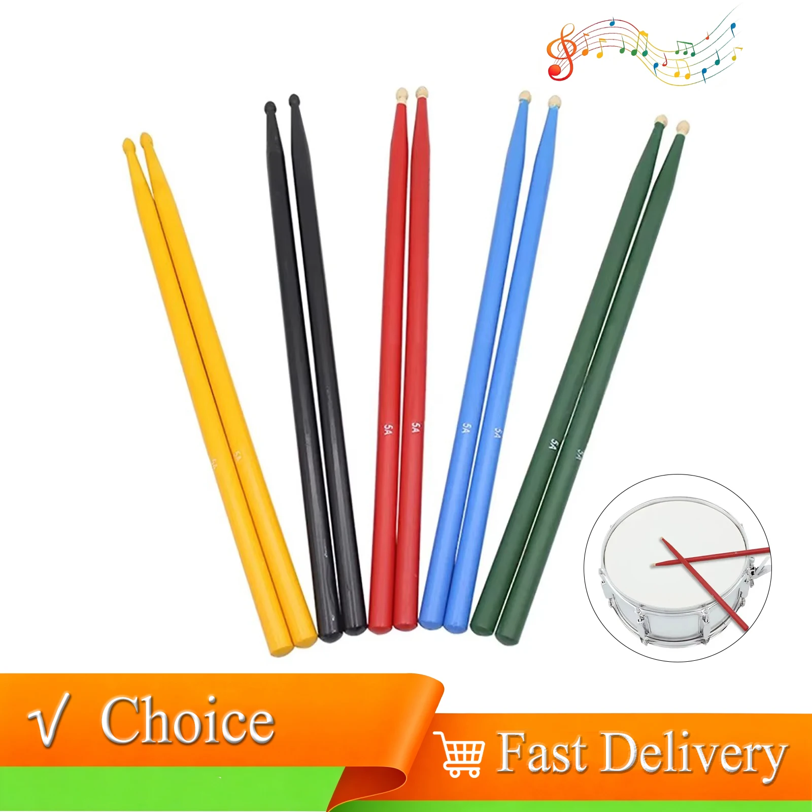 Drum Stick 5A - IRIN 5A DrumSticks Ahorn-Leichtgewicht-Drumsticks, mehrfarbige Drumsticks
