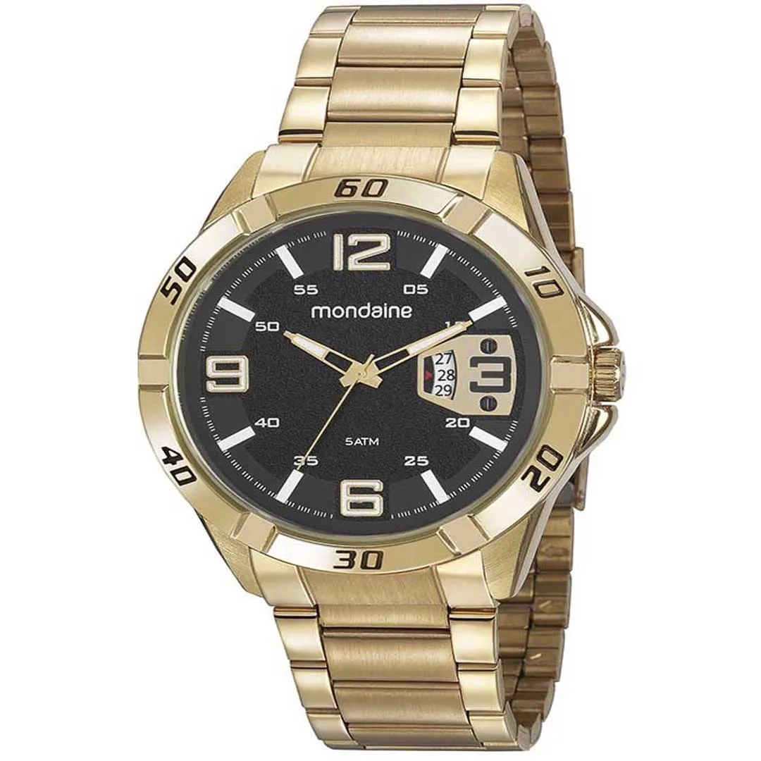 Mondaine Male Analog Gold 53834GPMVDE2 Watch