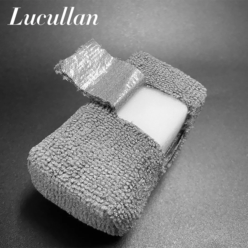 Lucullan-Applicateurs de mousse à noyau souple gris, liquide vert, barrière en plastique, revêtement en céramique, éponge