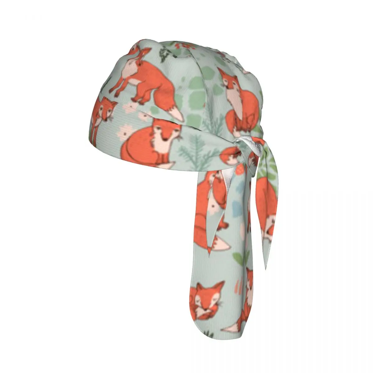 

Велосипедная повязка на голову с милым мультяшным принтом лис, быстросохнущая солнцезащитная шапка-шарф для велоспорта