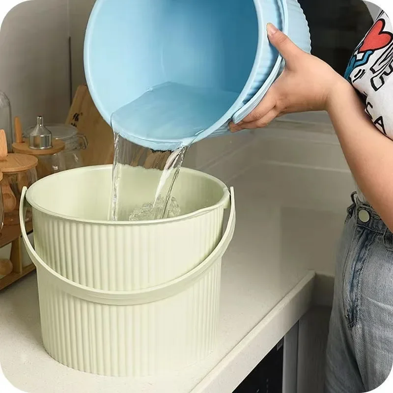 Medium Bucket Stool Plastic Sitting Household Water Storage Fishing Bucket Portable Storage Containers Kindergarten Storage