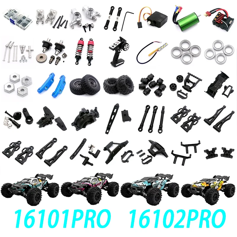 

1. Запчасти для радиоуправляемых краулеров SCY 16101/16102 PRO: шестерни, подшипники, рычаги подвески, моторы, шины, винты (сменные)