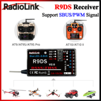 Radiolink R9DS 9CH 9 Channel DSSS & FHSS RC Receiver Support SBUS/PWM Signal for Plane AT9 AT9S AT9S Pro AT10II AT10 Transmitter