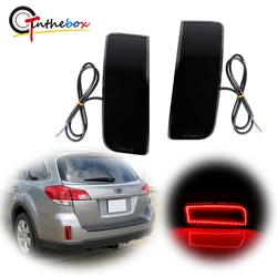 Gtinthebox Red LED Car Rear Bumper Reflectors Lights For 2010-2014 Subaru Outback Tail Light, Stop/Brake Light, Rear Fog Light