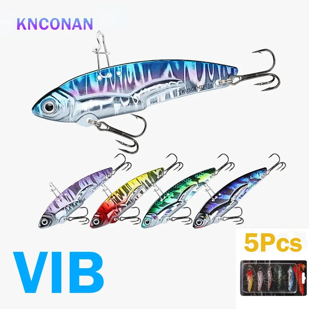 Metal VIB small things 5.5cm 9G Luya Bait Strengthening hooks Tremorous hard bait 6.5cm 15G Perch and Mandarin Fish