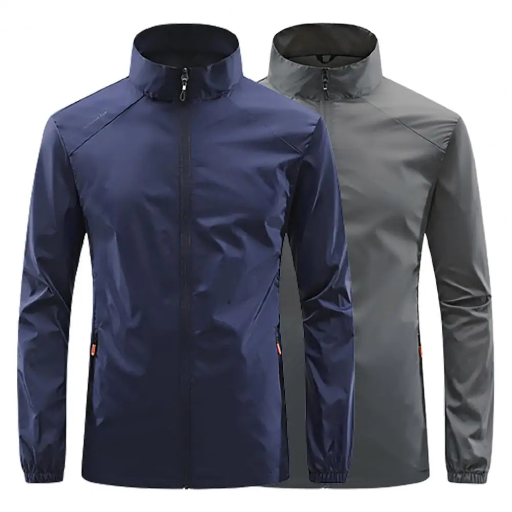 Cappotto da uomo alla moda manica lunga cappotto di protezione solare ultraleggero abbigliamento da caccia da pesca giacca sportiva traspirante abbigliamento quotidiano