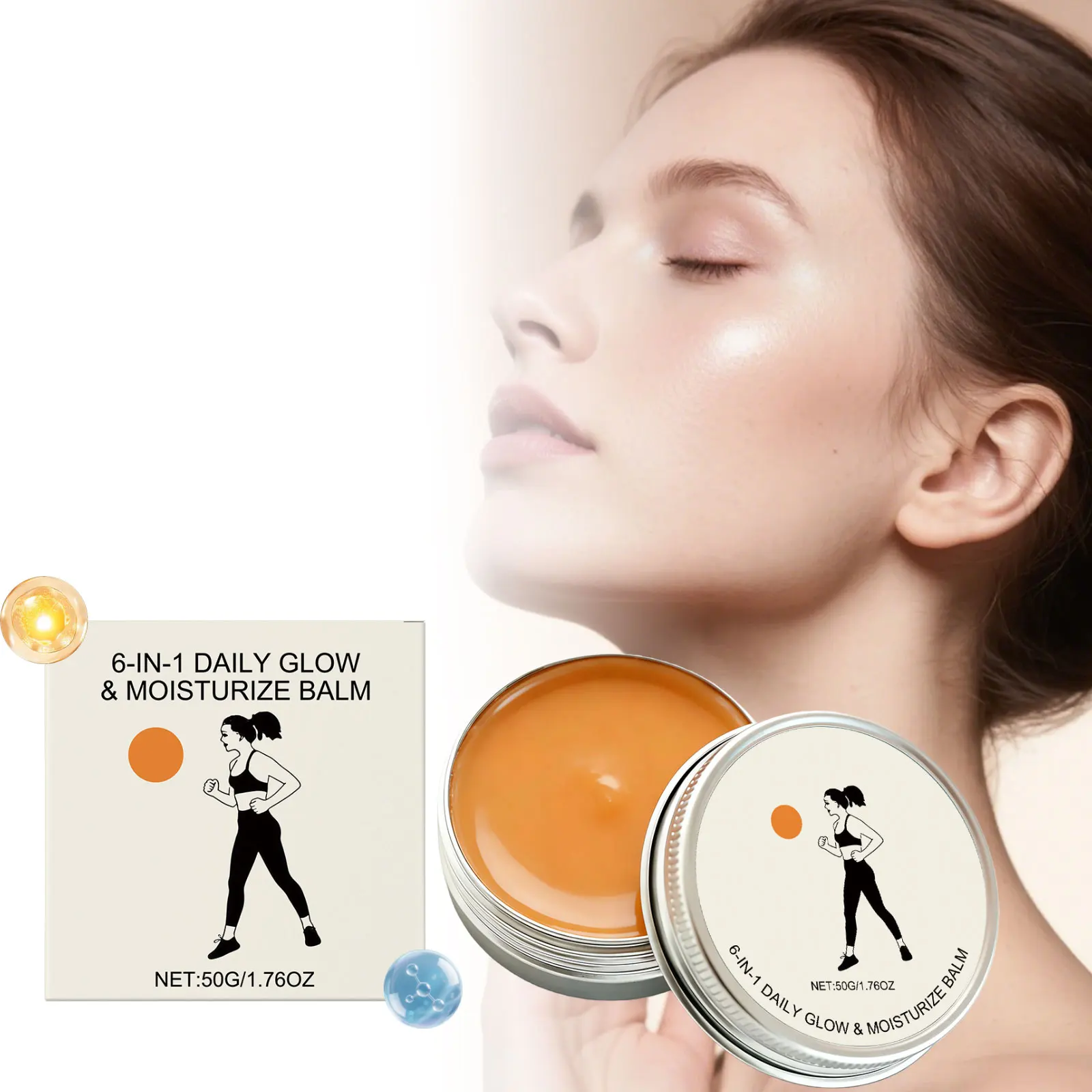 

Facial Moisturizing Cream Gentle and Hydrating Care for the Face with Light Fragrance, Skincare Moisturizing and Hydrating Formu