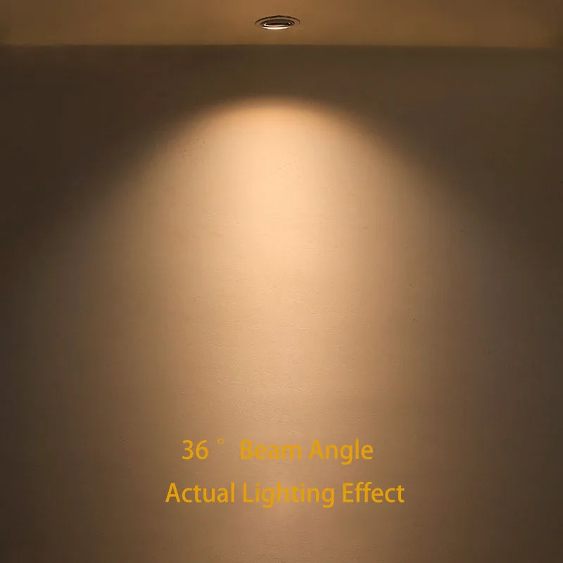 Ultra Thin Spot Light Embedded Household Living Room Anti Glare Down Light Corridor 75MM Opening Angle Adjustment