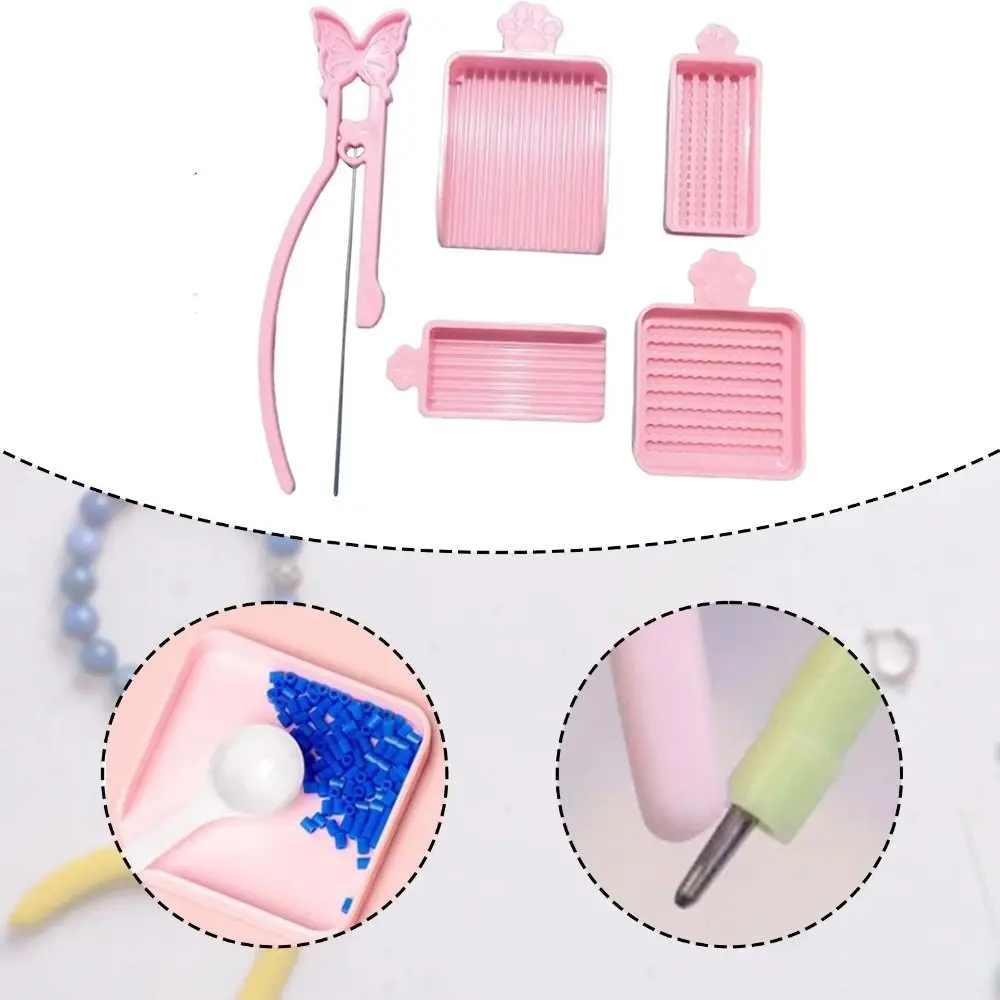 3/4/5Pcs/Set DIY Handmade Fuse Beads Picking Tray Kit 2.6mm Fuse Beads Plastic Beads Fuse Bead Single Needle Tweezer