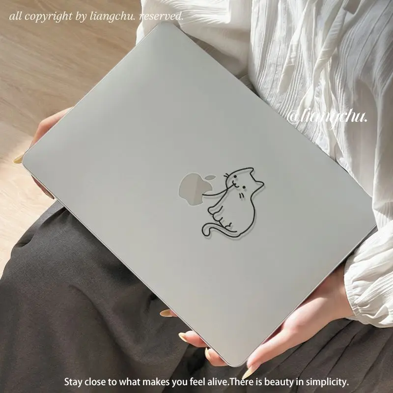 Kittens Eat Grass Case for Macbook Air 13.6 M5 M1 Pro 14 M4 Air 15.3 13 M3 15 M2 Mac Cover A3113 A2681 A2442 A2941 Anti-Scratc