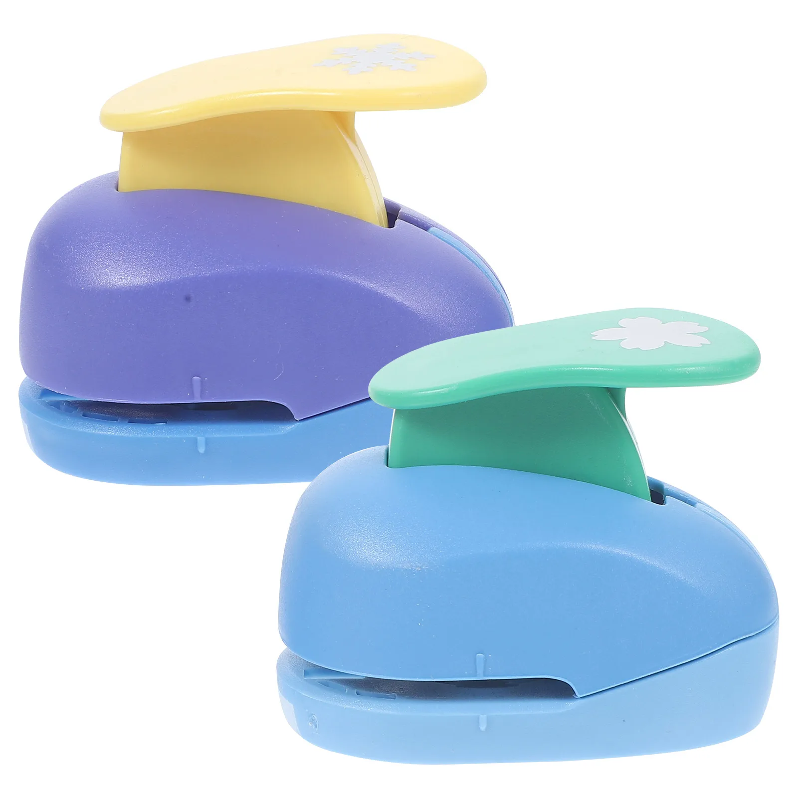 

2pcs DIY Material Paper Punch Craft Tool Embossing Flower Hole Puncher Plastic Child Punchers for Crafting Scrapbooking