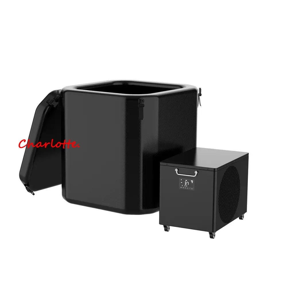 Tumble cold plunge recovery bucket  bath 1Hp cold water engine cabin bath plunge bucket chiller ice b