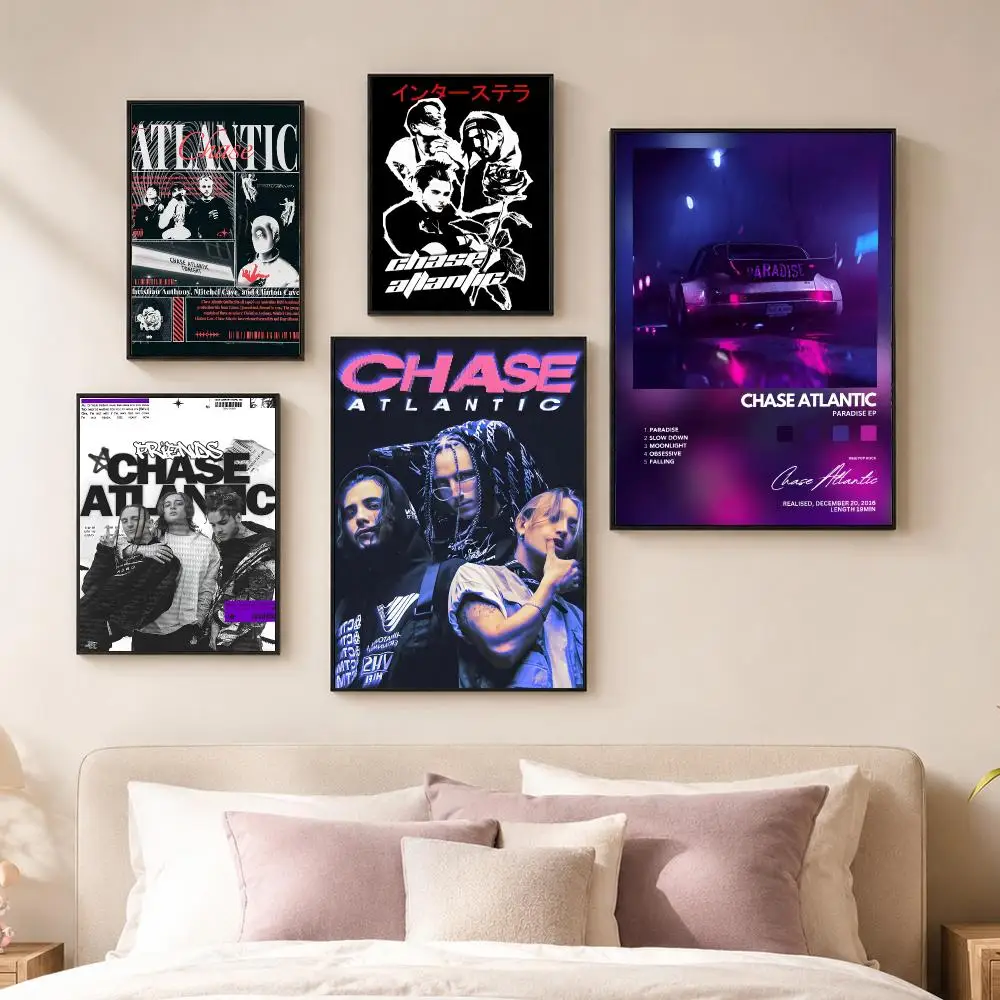 Band C-Chase Atlantic Album Cover Poster Vintage PP Paper Wall Art Home Decor Print for Bedroom Living Room Aesthetic Gift