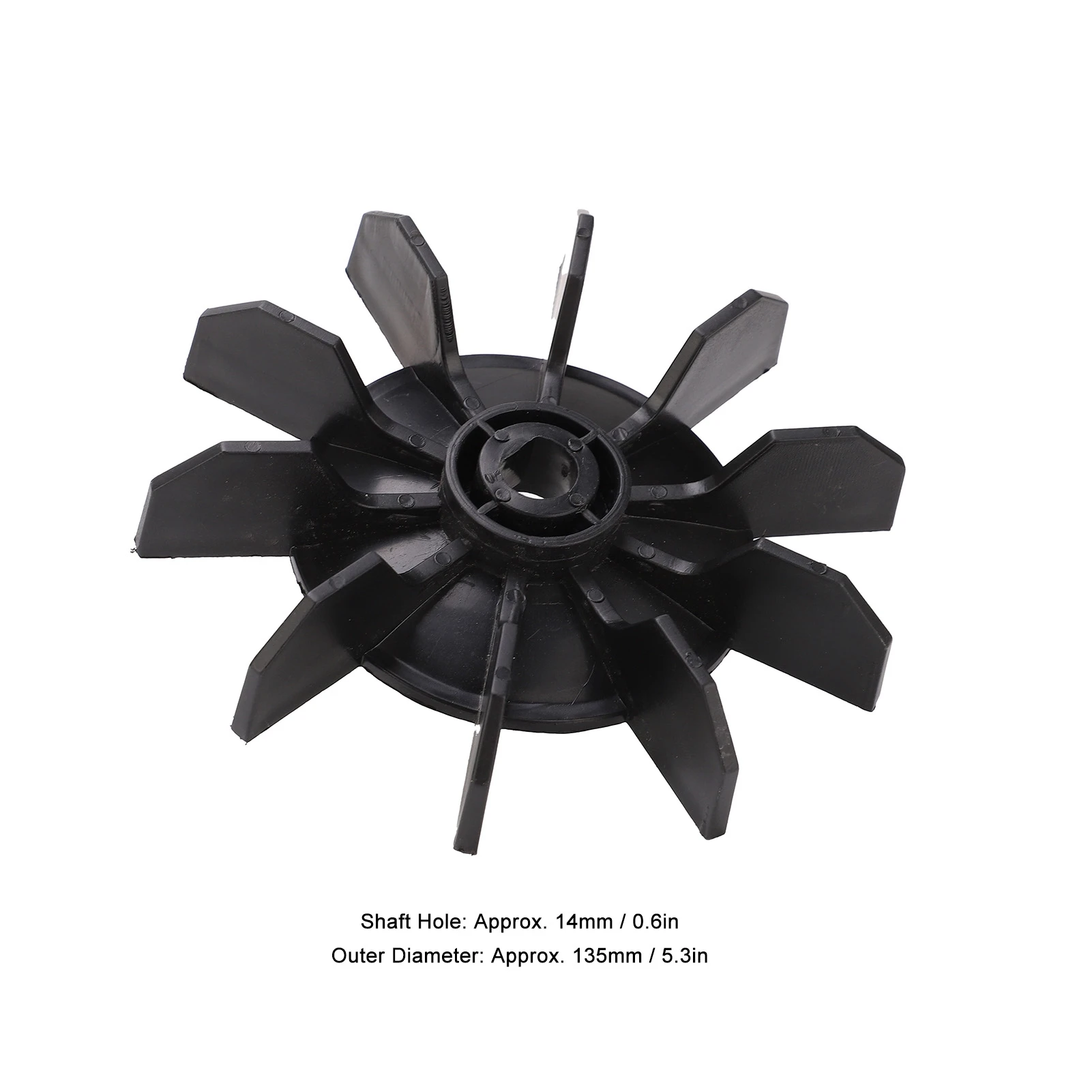 Air Compressor Fan Blade Small Air Compressor Fan Blade Accessories Direct‑on‑Line Motor 14mm Shaft 135mm Outer Diameter