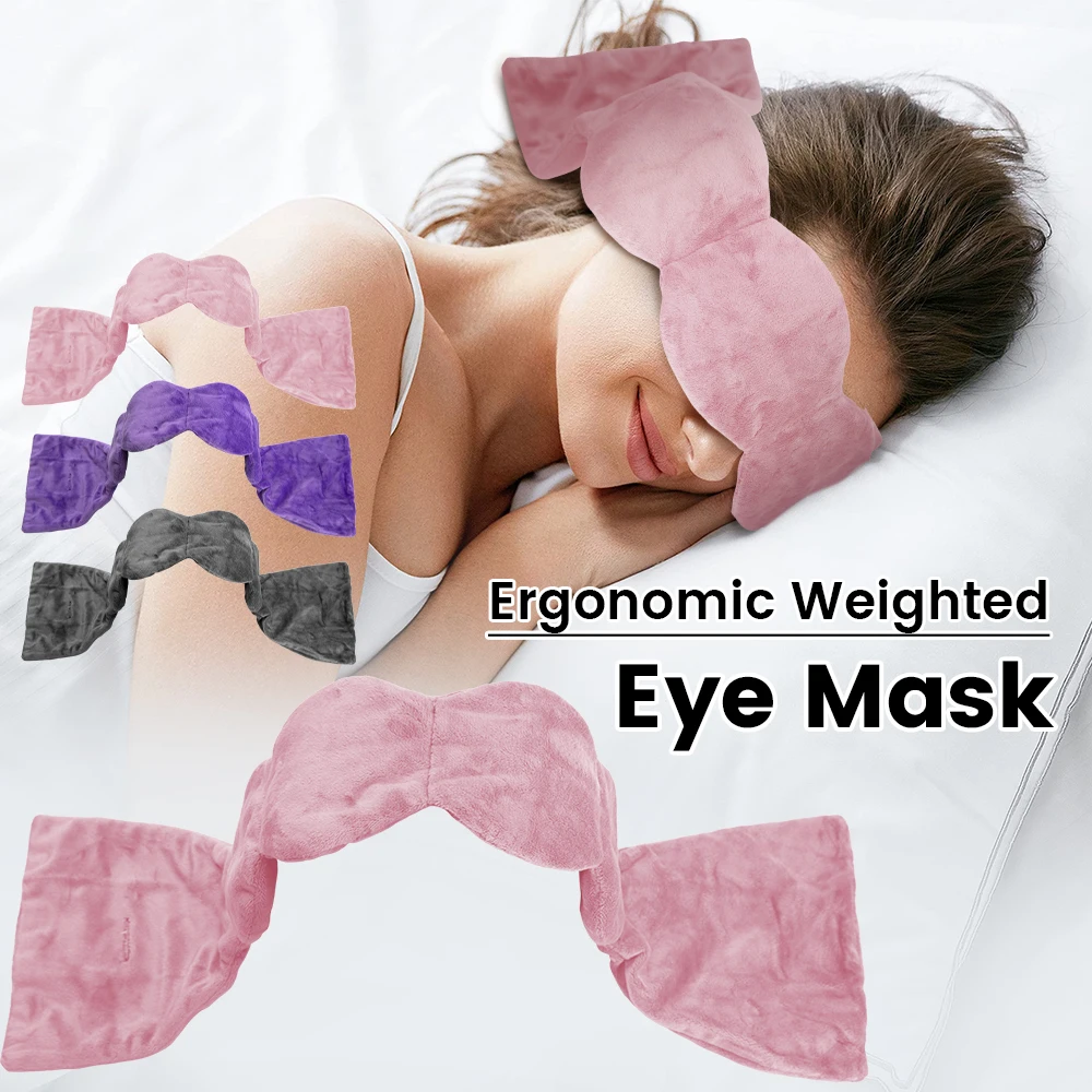Weighted Eye Mask Sleeping Mask for Light Blocking Travel Eye Blindfold for Relaxation Gravity Sleep Patchs Eyeshade Sleepmask