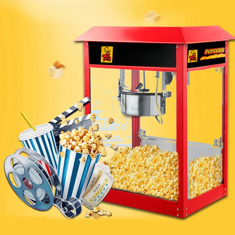 

Popcorn machine commercial stall fully automatic electric popcorn machine mobile popcorn machine cinema