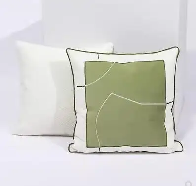 Sofa pillow cover, homestay living room cushion cover, grass green pillow cover