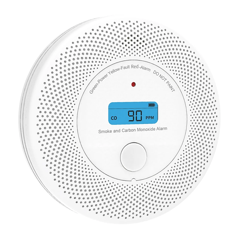 2-in-1 versie WiFi Tuya Co- en rookmelder LCD-scherm Koolmonoxidedetector Kamer Keuken Winkel Brandsensor PIR Geluidsalarm - afbeelding 2