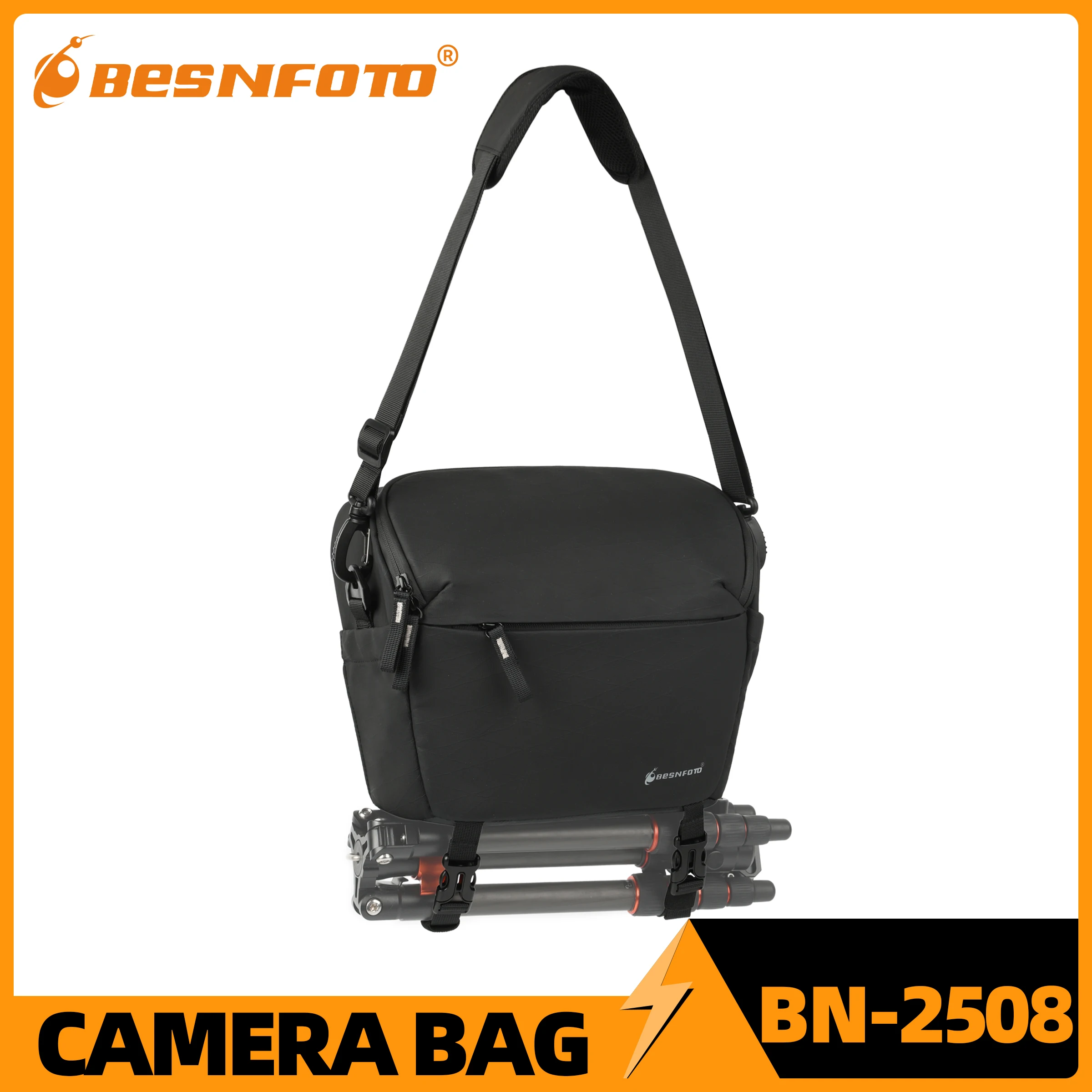

Besnfoto Waterproof DSLR Mirrorless Camera Photography Backpack with Tripod Holder, Multi-Purpose Sling Messenger Bag