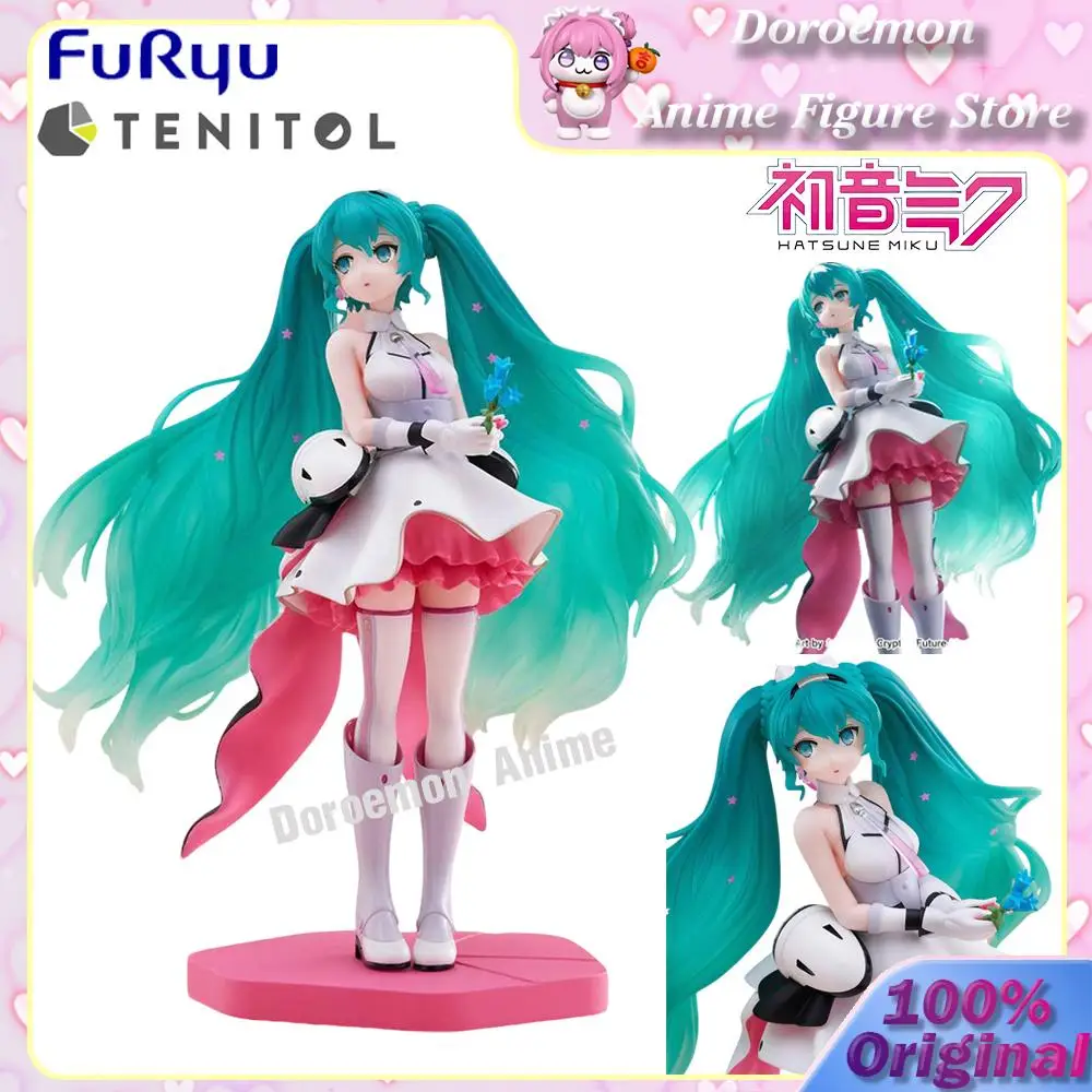 

В наличии Оригинальный Furyu Tenitol Tall Hatsune Miku Galaxy Live Ver. 21 см аниме Kawaii модель игрушки фигурки украшения подарки для фанатов