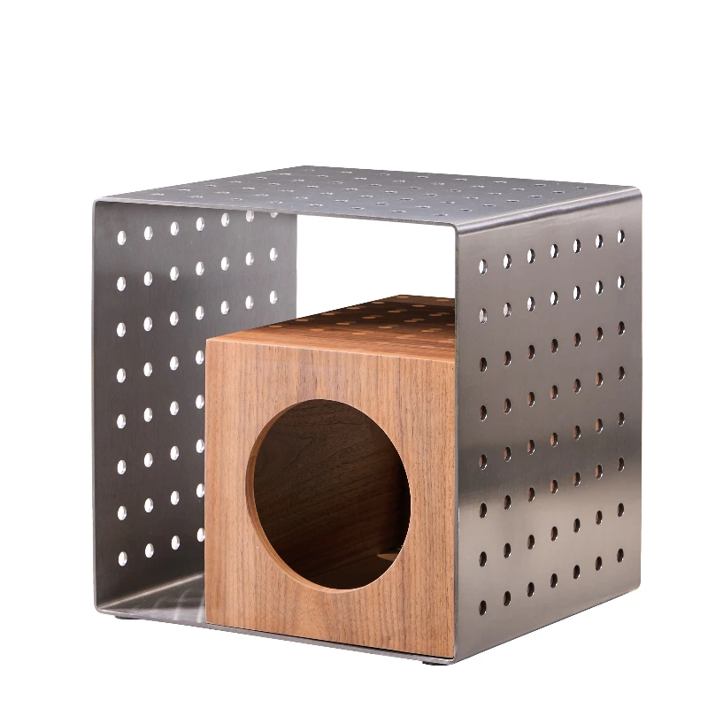 

Modern stainless steel high-quality small living room home sofa coffee table bedside mini coffee table