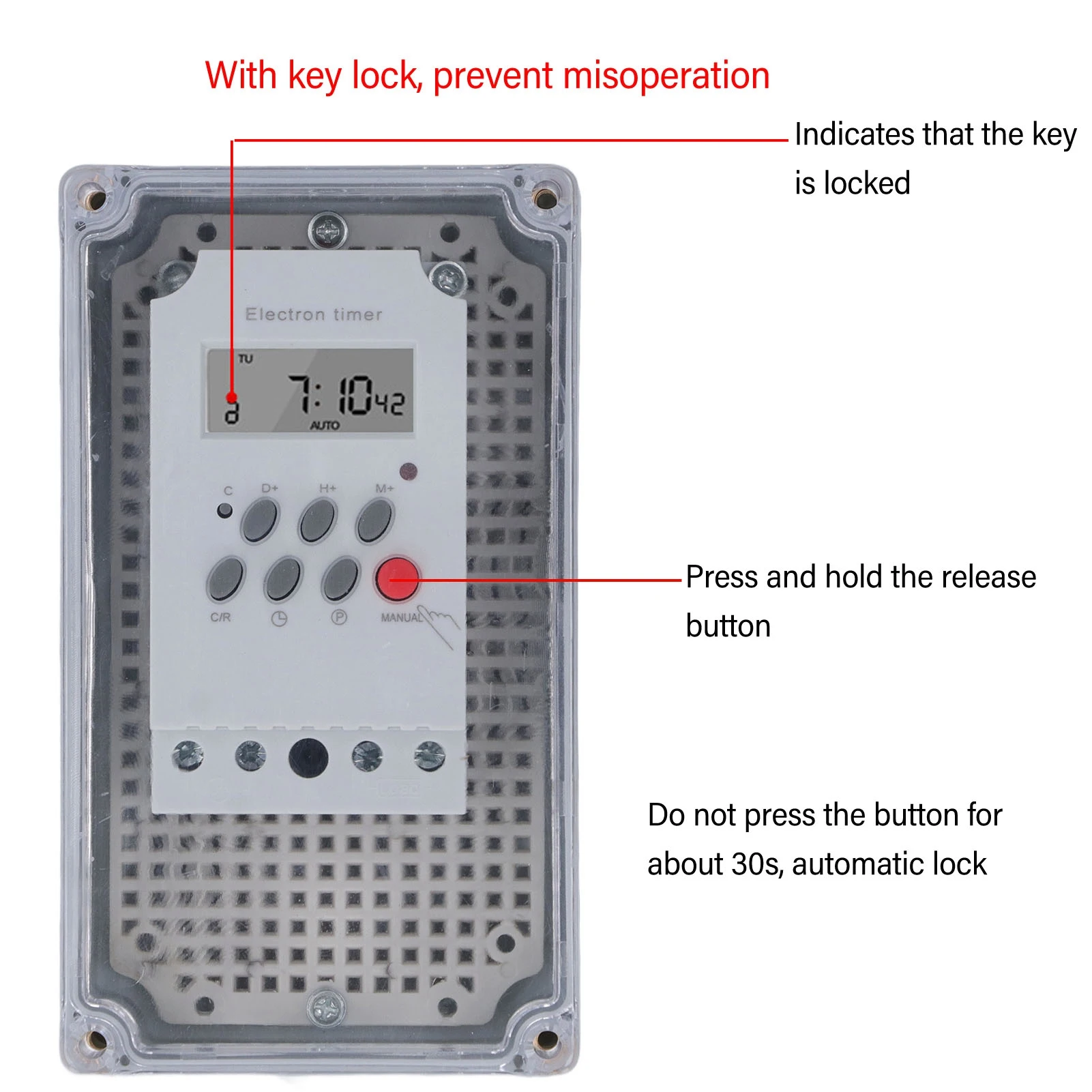 Picture 5: Pump Timer  Swimming Pool Pump Timer Waterproof Digital Timer Box Programmable Time Control  for Heater Spa Motor