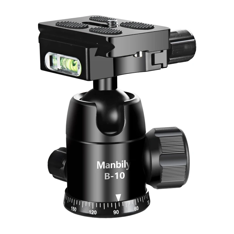 

Manbily Aluminum 36mm Tripod Ball Head CNC B-10 Ball Head For DSLR Camera ‌‌RF 300mm Max. Load 10KG