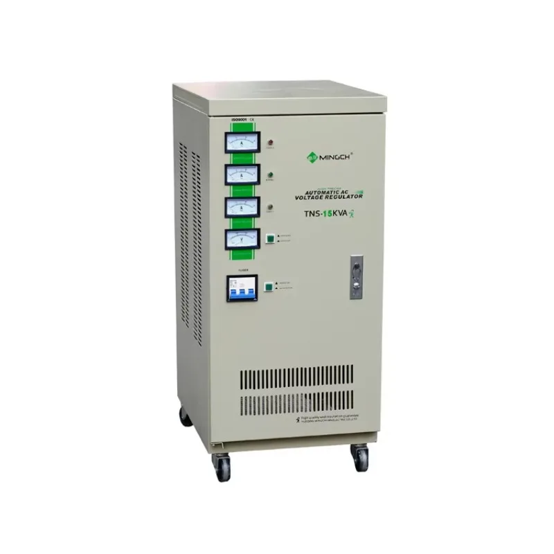 Regulador de voltaje automático serie TNS Estabilizador trifásico 380V 6KVA 9KVA 15 Kva 30kva Estabilizador de voltaje de electricidad