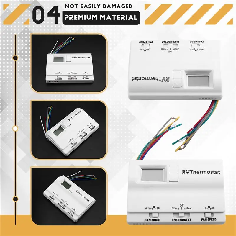 Superior-Cooling & Heating Wall-Mount Thermostat Rv Thermostat Switch Air Conditioning Thermostat 8330D3351 For RV