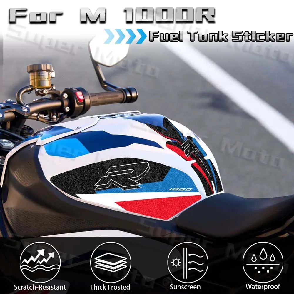 

For M 1000 R M1000R m1000r 2025 2026 Motorcycle Accessories Sticker Thick Frosted Fuel Tank Pad Protective Decal Waterproof