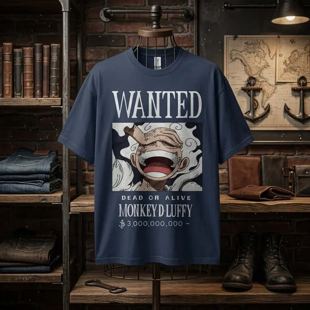 2026 Oversized One Piece Luffy Graphic T-shirt Man Women Y2k Anime Print Parent Child Short Sleeve Tee Loose Casual Top Summer