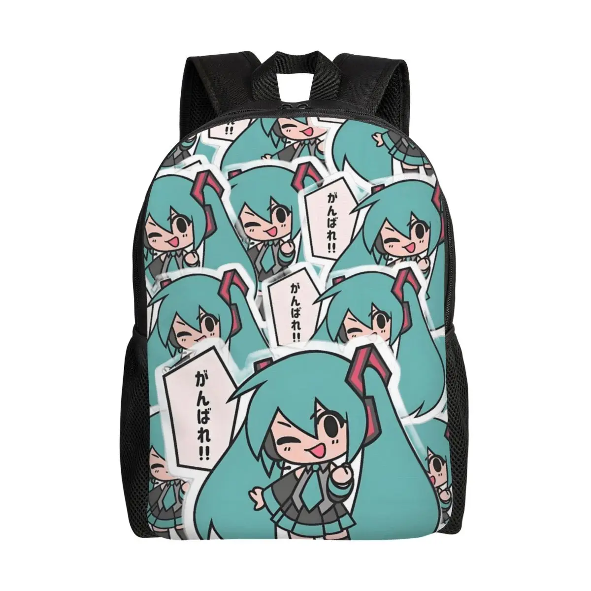 

Рюкзаки с мультяшными персонажами H-Hatsuned M-Mikus на заказ, базовые сумки для книг для женщин и мужчин, для школы и колледжа