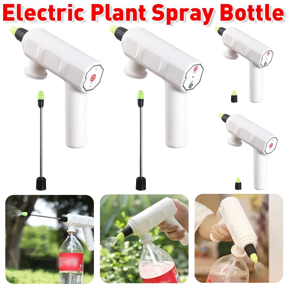 Electric Plant Spray Bottle USB Electric Long Nozzle Watering Can Head Water Sprayer Automatic Watering Fogger Garden Tools