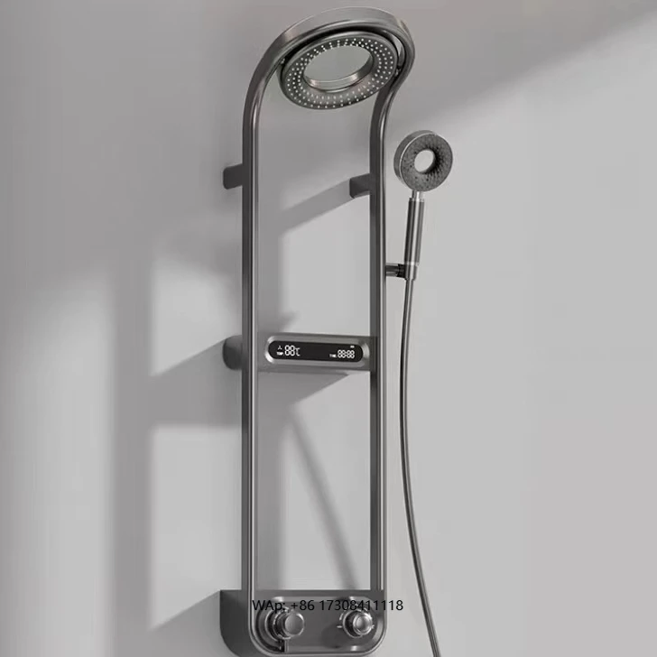 

New Design Flower Shower Panel System Concealed Digital Shower Wall Panels Bathroom Waterproof Smart Wall Shower Panel