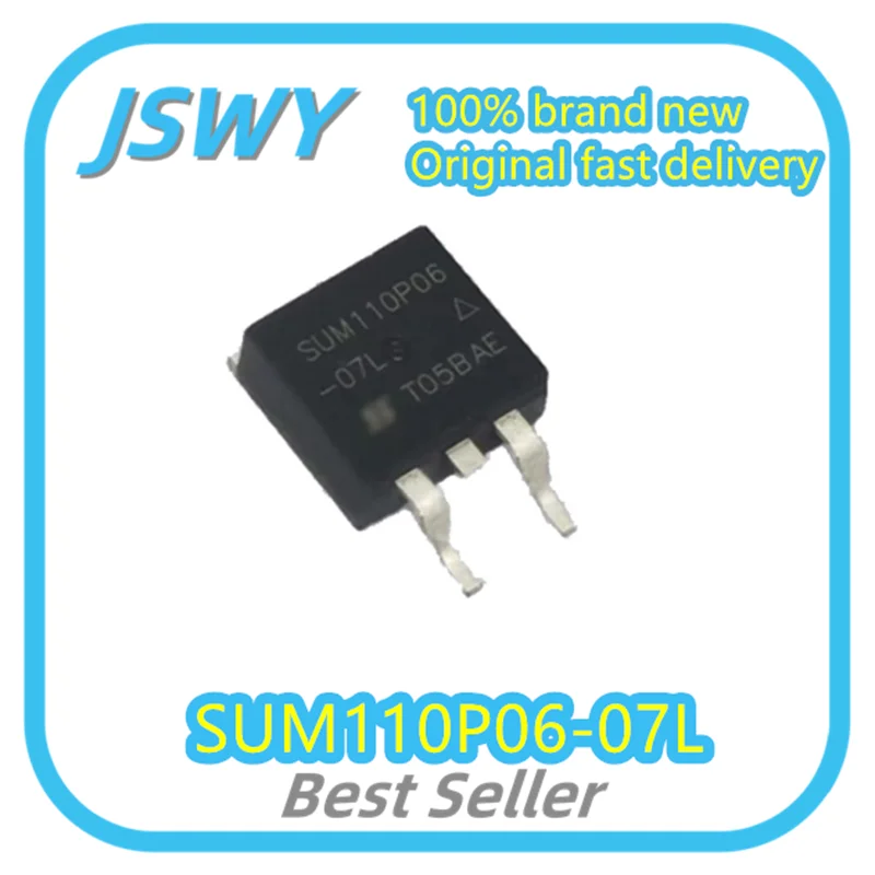 

(10/50pcs) SUM110P06-07L SUM110P06 TO-263 MOS FET Genuine Ships Fast!
