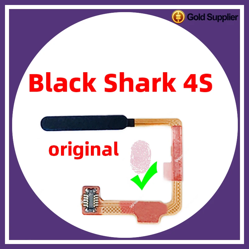 

Original For Xiaomi black shark 4S Fingerprint Sensor Scanner Touch ID Connect home button Flex Cable