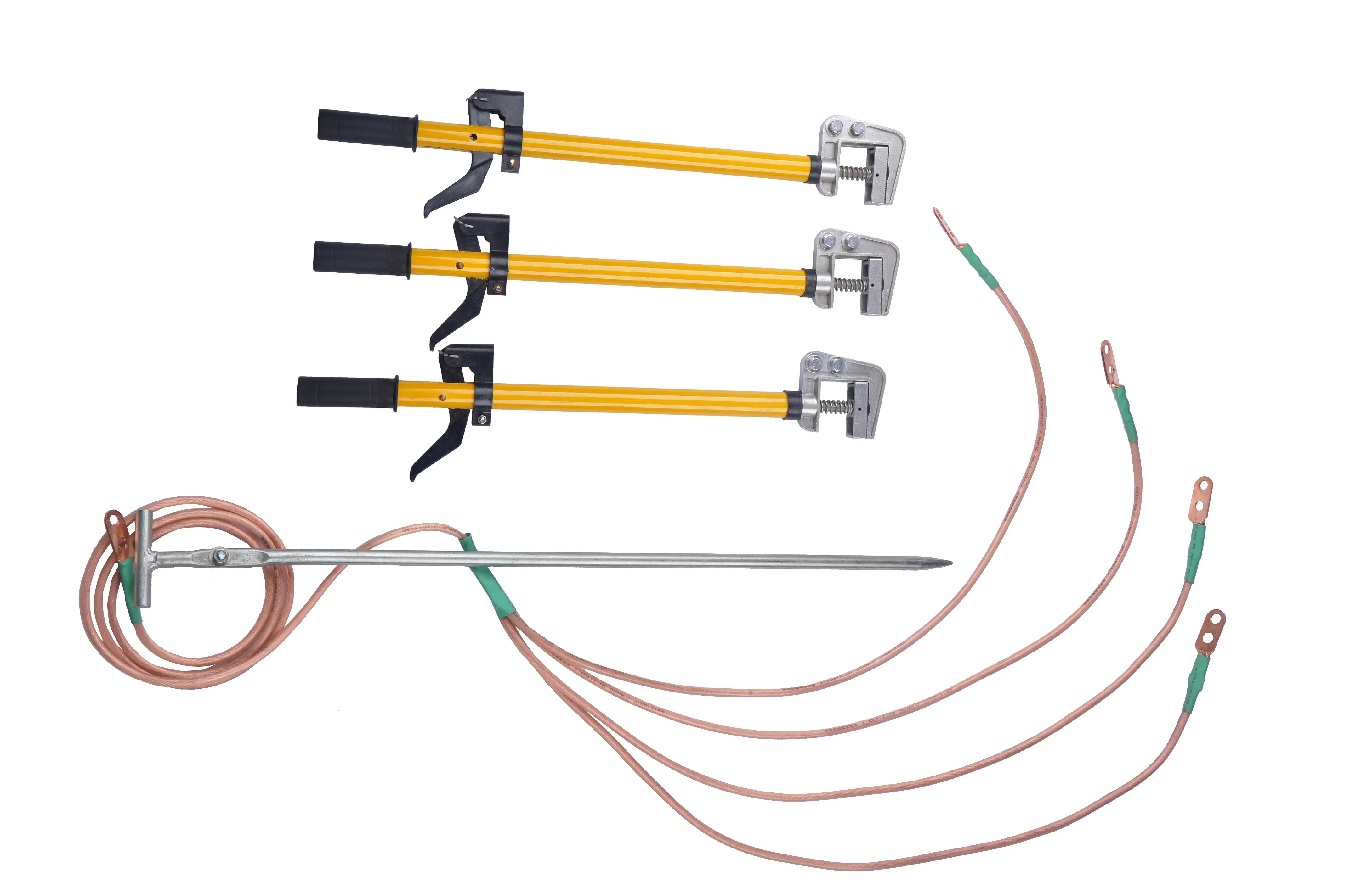 yellow green earthing cable and wire