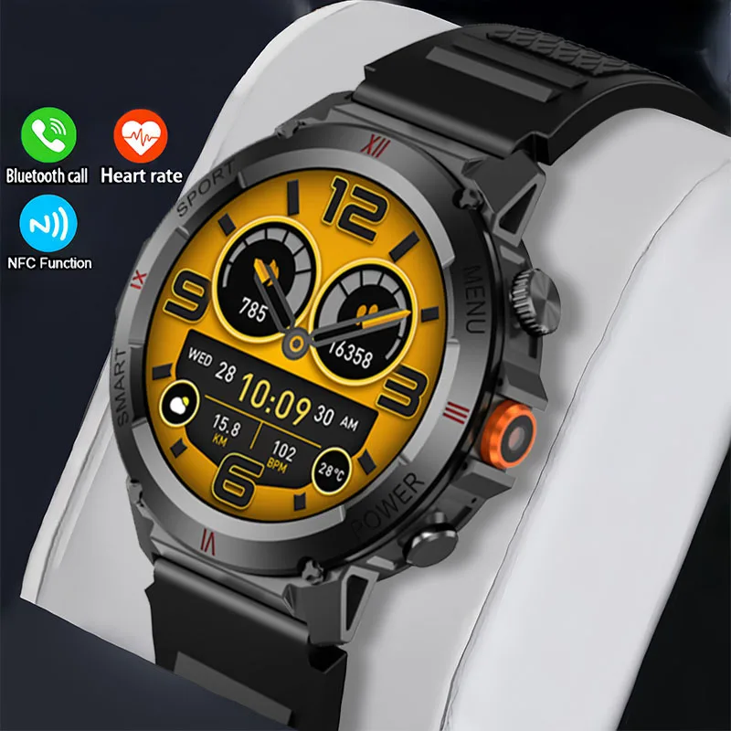 2024 Latest Outdoor Men's Sports Smart Watch 1.46-inch HD Screen Heart Rate Health Monitoring 5.3 Bluetooth Call Smart Watch