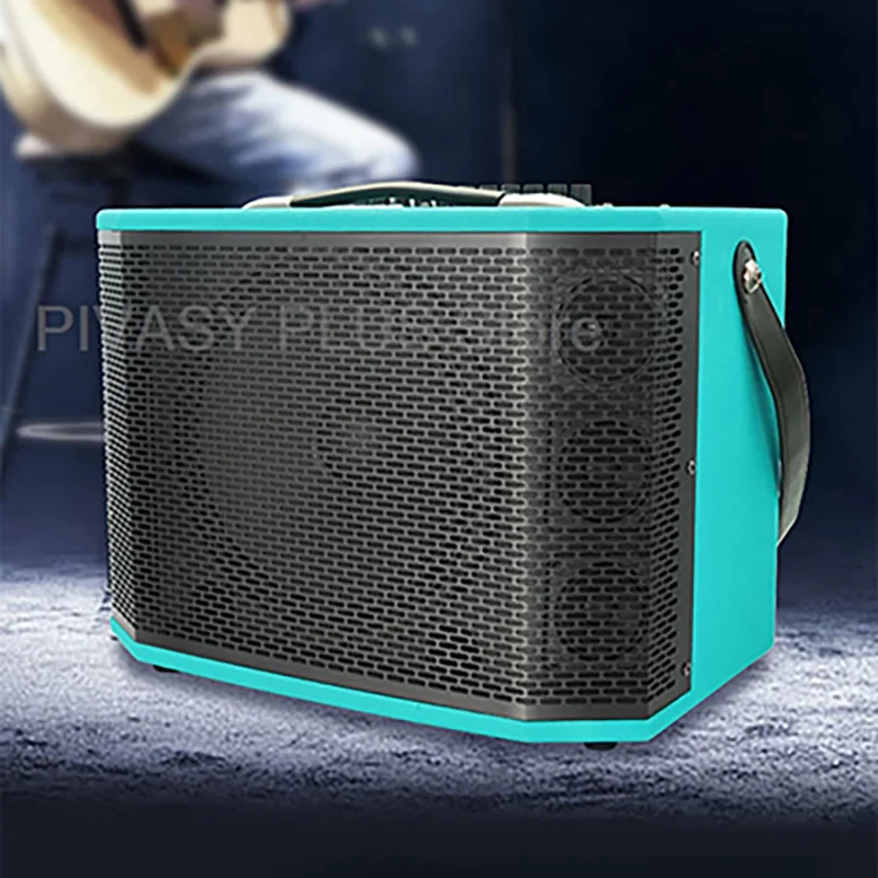 

10 дюймов 150 Вт 5,3 Bluetooth-динамик 7 динамиков Система звуковой коробки Встроенная звуковая карта Профессиональный гитарный усилитель для наружного живой группы