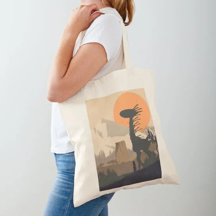 

Horizon Zero Dawn - Minimalist Travel Style - Video Game Art Tote Bag Fabric bag Gift bag reusable shopping bags bags for women