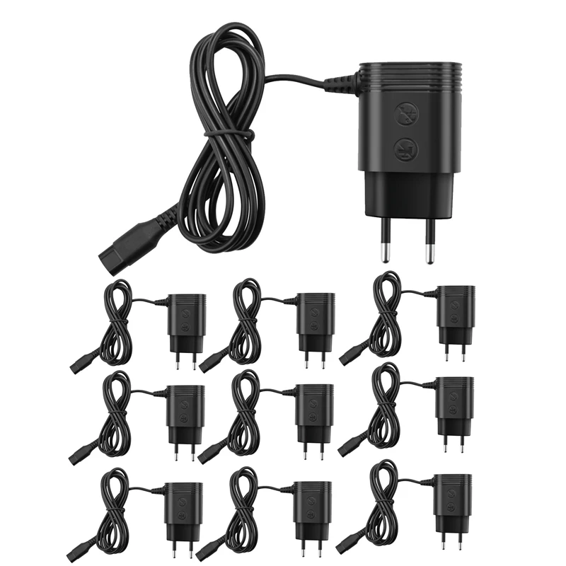 10X Suitable For  Norelco Shaver, A00390 Charger Power Cord Adapter EU Plug